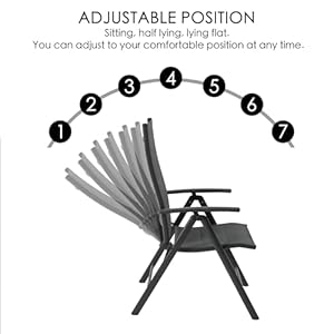 7 Piece Outdoor Patio Dining Set for 6 Person, 6 Pack Foldable Deck Chairs, 43"- 86" Villa Expandable Patio Dining Table Adjustable for Backyard, Porch, Deck, Garden 7 Piece Outdoor Patio Dining Set for 6 Person 6 Pack Foldable Deck Chairs 43 86 Villa Expandable Patio Dining Table Adjustable for Backyard Porch Deck Garden