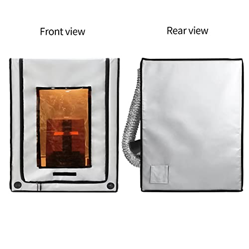 3-in-1 Multifunktions-3D-Druckergehäuse Lasergravierer Augenschutzschild Abdeckung Harz 3D-Drucker Feuerfestes Zelt mit Rauchabzug Raucher Absorber Filament Trockner Staubabdeckung – Bild 3