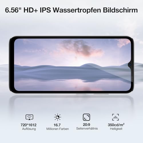 DOOGEE N55 (9GB+128GB) Handy Ohne Vertrag Android 14 Octa Core 6.56" HD+ IPS Display 90Hz Smartphone Ohne Vertrag 5150mAh Akku, 13MP + 8MP Kamera, Dual 4G LTE + 5G Wi Fi Handy Günstig, GPS, OTG, BT5.0 – Bild 5