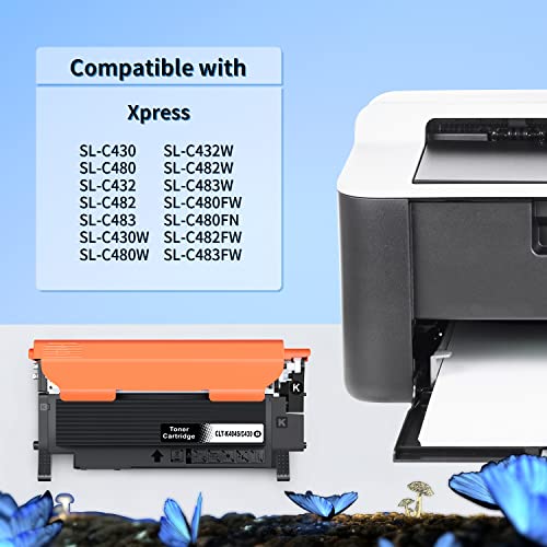 LOSMANN Toner Kompatibel für Samsung CLT-K404S CLT-P404C for Samsung Xpress SL C480W C480FW C430W C480FN C480 C430 C48X C43X (2X Schwarz) – Bild 3