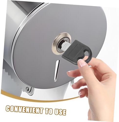 SOLUSTREHigh-Quality Stainless Steel Toilet Paper Dispenser Key Commercial Use Ergonomic Design
