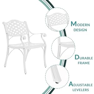   MEETWARM-9-Piece-Outdoor-Patio-Dining-Set-8-Outdoor-Dining-Chairs-and-1-Oval-Table-with-2-Umbrella-Hole-All-Weather-Cast-Aluminum-Patio-Funiture-Set-for-Backyard-Garden-PatioWhite