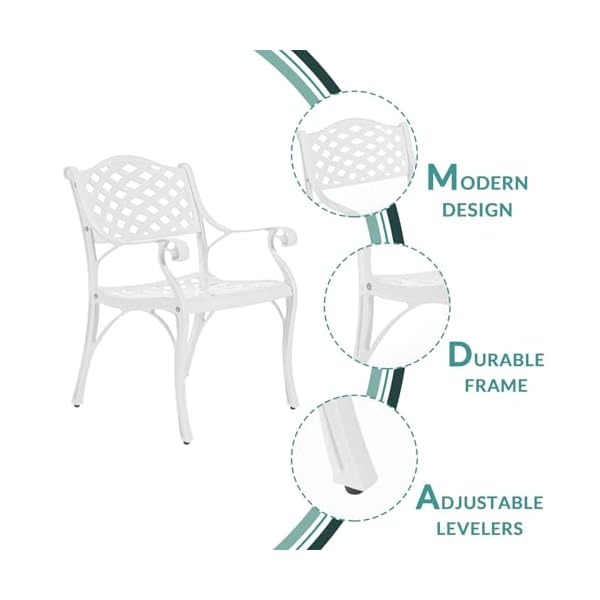   MEETWARM-9-Piece-Outdoor-Patio-Dining-Set-8-Outdoor-Dining-Chairs-and-1-Oval-Table-with-2-Umbrella-Hole-All-Weather-Cast-Aluminum-Patio-Funiture-Set-for-Backyard-Garden-PatioWhite