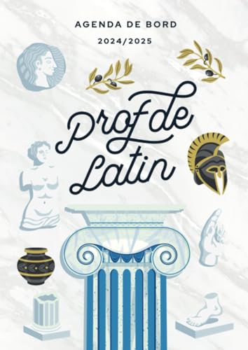 Agenda de bord 2024/2025 professeur de Latin: Carnet de bord A4 pour les enseignants