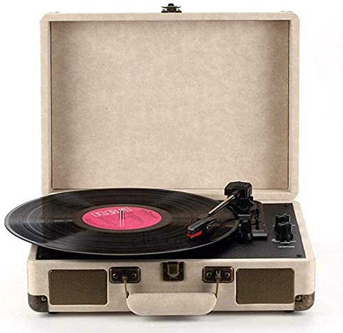 Gramophone, Tourne-Disque Tourne-Disque, Valise de Gramophone Portable avec Haut-Parleur stéréo Bluetooth à 3 Vitesses, Prend en Charge USB/Sortie/Prise Casque (F) - Les Beatles, Paul McCartney, John Lennon, RIngo Starr, George Harrison Gramophone, Tourne-Disque Tourne-Disque, Valise de Gramophone Portable avec Haut-Parleur stéréo Bluetooth à 3 Vitesses, Prend en Charge USB/Sortie/Prise Casque (F)