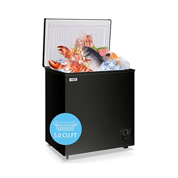   Chest-Freezer-50-CuFt-Small-Deep-Freezer-Black-Top-Door-Mini-Freezer-with-Removable-Basket-Low-Noise-7-Adjustable-Temperature-and-Energy-Saving-Perfect-for-Home-Garage-Basement-Dorm-or-Apartment