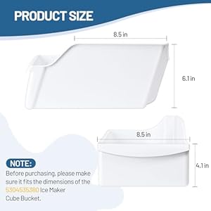   240385201-Ice-Cube-Container-Storage-Freezer-Bucket-Compatible-with-Frigidaire-Kenmore-Crosley-Refrigerators-Parts-Storage-Freezer-Bin-Replacement-7240385201-891419-AP2116228-PS430380-EAP430380