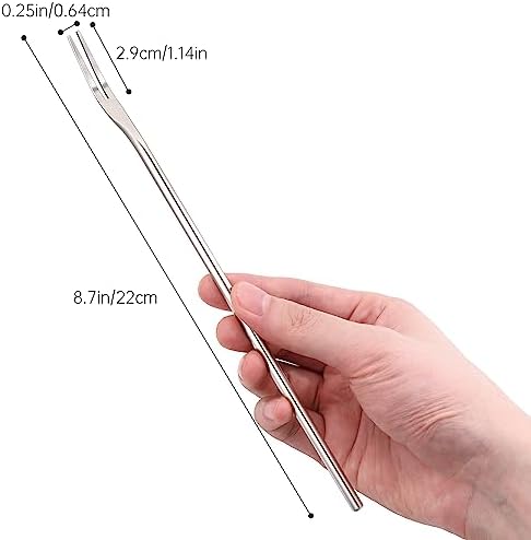 Premium 4-Piece Stainless Steel Pickle Fork Set for Kitchen Use
