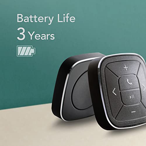 TUNAI Button- Bluetooth Fernbedienung Auto Media Button fürs Lenkrad zum Musiksteuern, Telefonieren, und mehr- kompatibel mit iPhone and Android Smartphones – Bild 7