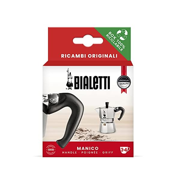   Bialetti-800242-Spare-Parts-Includes-1-Handle-with-Plug-Compatible-with-Moka-Express-34-cupsBlack