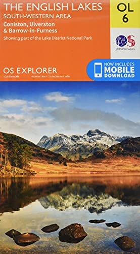 The English Lakes: South-Western Area Map | Coniston, Ulverston & Barrow-in-Furness | Ordnance Survey | OS Explorer Map OL06 | England | Walks | Hiking | Maps | Adventure: OL 6