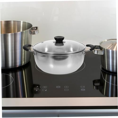Stainless Steel Soup Pot Multi-Layer Cooking Lid Eco-Friendly Durable