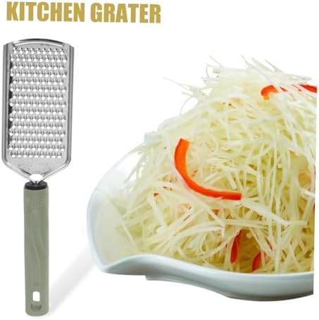 Ergonomic stainless steel cheese grater set with nonslip handle for easy grating