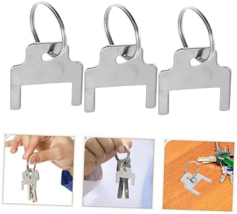 Zerodeko 5-Piece Metal Key Ring Set for Paper Towel Dispensers