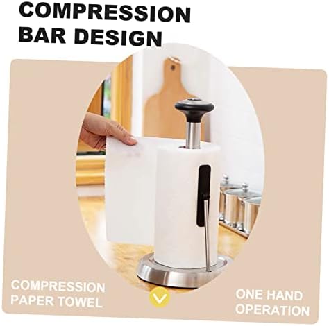 ULTECHNOVO Roll Tissue Holder Kitchen_paper Towel Dispenser Napkin Rack Space-Saving