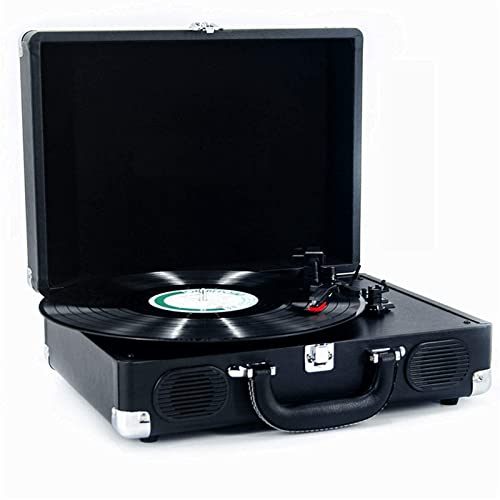 Tourne-Disque rétro, Tourne-Disque Design Valise Vintage pour la décoration de la Maison, Tourne-Disque Vinyle 3 Vitesses avec S (Noir) - Les Beatles, Paul McCartney, John Lennon, RIngo Starr, George Harrison Tourne-Disque rétro, Tourne-Disque Design Valise Vintage pour la décoration de la Maison, Tourne-Disque Vinyle 3 Vitesses avec S (Noir)