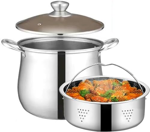Stainless Steel Seafood Steamer Pot - Multi-Functional Durable