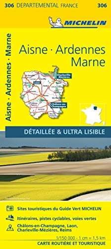 Carte Départementale Aisne, Ardennes, Marne