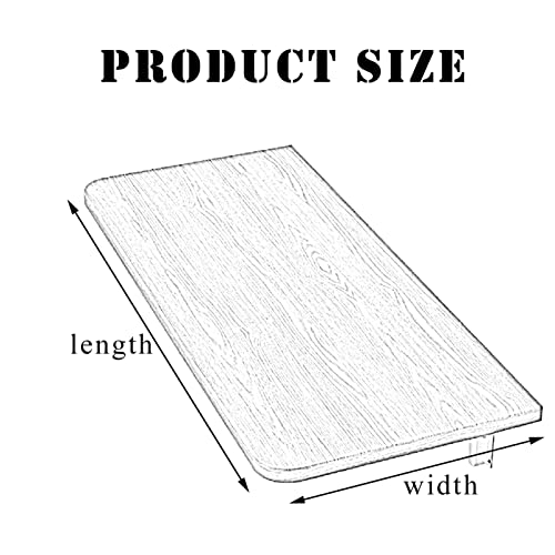 LAMEDOAT An der Wand montierter Klappschreibtisch, schwebender Klapptisch, montierter Schreibtisch für kleine Räume, platzsparender Hängetisch aus Holz für Schlafzimmer und Küche (Farbe: Natur, Größe – Bild 3