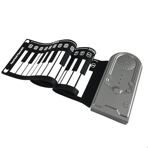 Clavier Électronique Piano À 49 Touches Roulé À La Main Avec Haut-parleur Pour Débutants Clavier Électronique Pliable Portable En Silicone(Silver) - Les Beatles, Paul McCartney, John Lennon, RIngo Starr, George Harrison Clavier Électronique Piano À 49 Touches Roulé À La Main Avec Haut-parleur Pour Débutants Clavier Électronique Pliable Portable En Silicone(Silver)