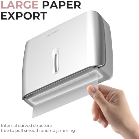 Premium Commercial Paper Towel Dispenser Wall-Mounted Space-Saving Durable Bertreno