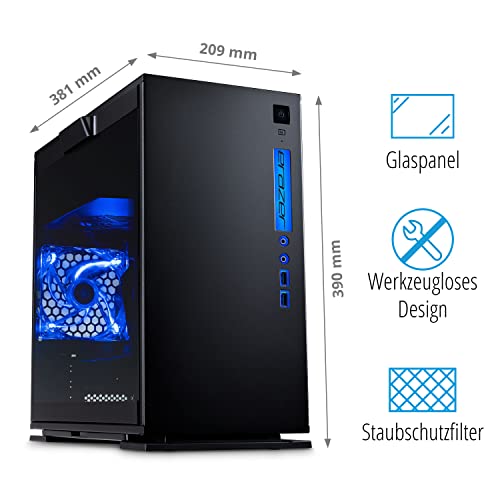 MEDION ERAZER Engineer X10 Gaming Desktop PC (Intel Core i5-12400, 16GB DDR4 RAM, 1TB SSD, GeForce RTX 3060 12GB GDDR6, Win 11 Home) – Bild 4