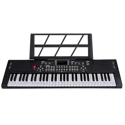 Instrument De Piano De Musique Électronique Clavier Musical À 61 Touches Synthétiseur Clavier Numérique USB Clavier Électronique Pour Débutants(Black A) - Les Beatles, Paul McCartney, John Lennon, RIngo Starr, George Harrison Instrument De Piano De Musique Électronique Clavier Musical À 61 Touches Synthétiseur Clavier Numérique USB Clavier Électronique Pour Débutants(Black A)