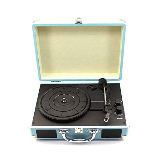 Tourne-Disque Vinyle, phonographe Portable, Tourne-Disque rétro, Lecteur Vinyle avec Haut-parleurs stéréo intégrés, Taille Libre (Bleu Taille Libre) - Les Beatles, Paul McCartney, John Lennon, RIngo Starr, George Harrison Tourne-Disque Vinyle, phonographe Portable, Tourne-Disque rétro, Lecteur Vinyle avec Haut-parleurs stéréo intégrés, Taille Libre (Bleu Taille Libre)