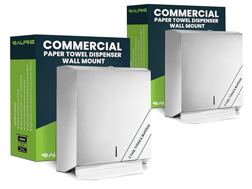 Durable Stainless Steel Dispenser for multifold Paper Towels
