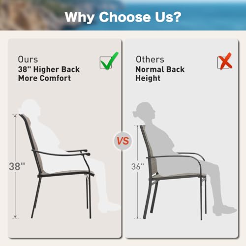 Patio-Dining-Sets-for-4-5-Piece-Patio-Table-and-Chairs-Set-of-4-Outdoor-Dining-Set-with-Round-Patio-Table-4-Textilene-Chairs-Outdoor-Table-and-Chairs-Set-for-Garden-Backyard-Deck Patio Dining Sets for 4 5 Piece Patio Table and Chairs Set of 4 Outdoor Dining Set with Round Patio Table 4 Textilene Chairs Outdoor Table and Chairs Set for Garden Backyard Deck