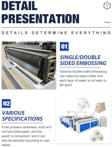 High-Speed Toilet Tissue Rewinding Machine with Custom Options