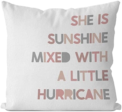 Hello Beautiful Pillow Cover 18x18 Pink