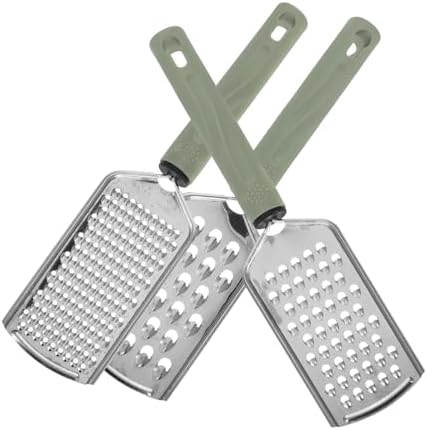 Ergonomic stainless steel cheese grater set with nonslip handle for easy grating
