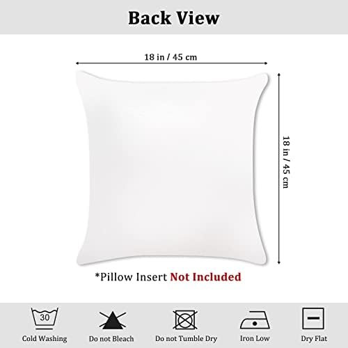 Bonhause 18x18 Jungle Animals Pillow Covers Set of 4