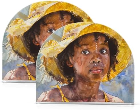 ALAZA Napkin Holder African American Napkins Dispenser
