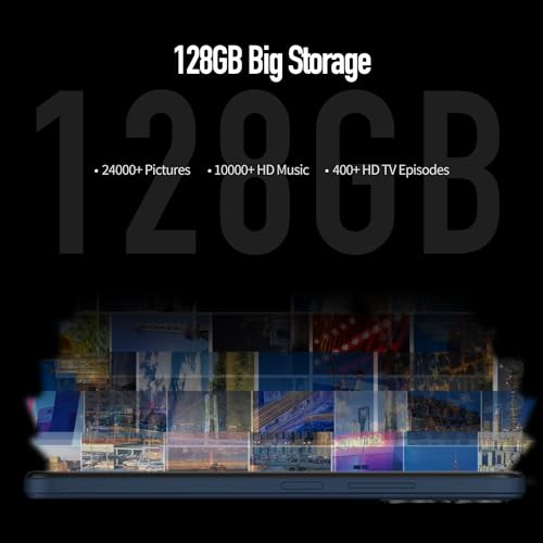 Wiko T20 Smartphone 4 GB + 128 GB, 5000 mAh Batterie, 6,56-Zoll-HD+-Display, Octa-Core-Prozessor, Android 13 Mobile Phone, 4G Dual-SIM, Fingerabdruck/OTG/3 Steckplätze/3,5-mm-Buchse,Blau – Bild 7