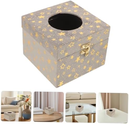 Stylish Vintage Wooden Tissue Box