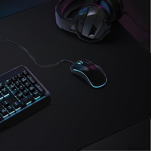 LL-COEUR XXL Schwarz Mauspad Gaming Mouse Mat Laptops Schreibtischunterlage Desk Pad (1100 x 500 x 3 mm) – Bild 8