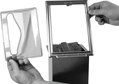 San Jamar H2003 Stainless Steel Faceplate Napkin Dispenser Hidden Counter Space-Saving Durable