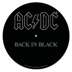 Pyramid International AC/DC Tapis antidérapant pour tourne-disque pour mixage, grattage DJ et écoute à la maison, antidérapant (design logo) – Produit officiel - Les Beatles, Paul McCartney, John Lennon, RIngo Starr, George Harrison