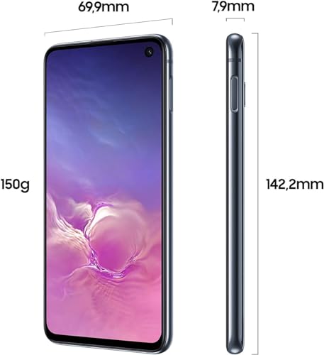 Samsung Galaxy S10e Smartphone 4G, Zoll 5.8, Android 9 to 12 (256 GB Interner Speicher) - Deutsche Version (Prism Schwarz, 6 GB + 256 GB) – Bild 3