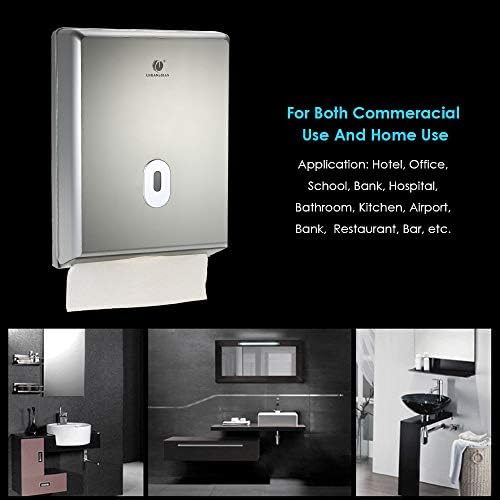 Decdeal Bath Tissue Holder Box Cover Multi-Fold Towel Holder Home Office Use