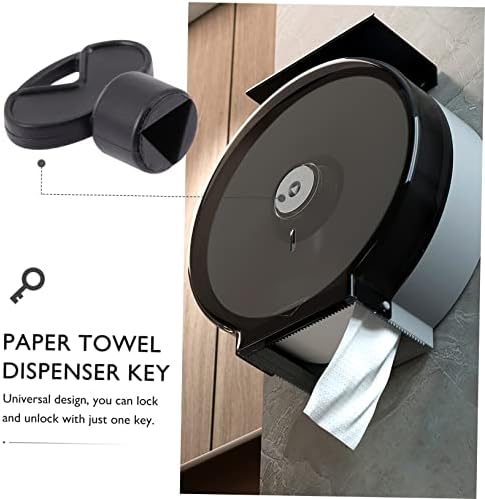 Elegant 2-Piece Toilet Paper Dispenser Keys with Triangle Lock