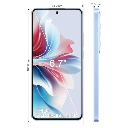 OPPO Reno11 F 5G 8+256GB, Smartphone Android Ohne Vertrag, Handy, 120Hz 6,7" OLED, Dimensity 7050 5G, 64MP AI Dreifach Kamera, SUPERVOOC 67W, 5000mAh Akku, Schnellladefunktion, Simlockfrei, NFC, Blau – Bild 3