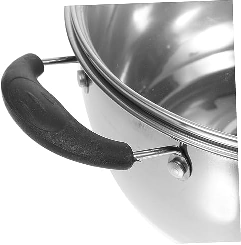Stainless Steel Soup Pot Multi-Layer Cooking Lid Eco-Friendly Durable