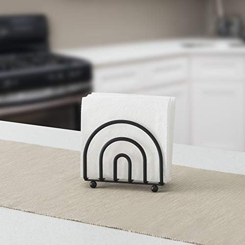 Home Basics Napkin Holder - Rust-Resistant Modern Steel Organizer