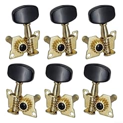 Lot de 6 mécaniques d’accordage d’instruments fiables pour guitare folk acoustique (3L3R Noir) - Les Beatles, Paul McCartney, John Lennon, RIngo Starr, George Harrison