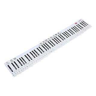 BESTonZON 1 Pièce 88 Tableau mural clavier de piano Tableau comparatif des doigtés de piano papier pour clavier de piano standard piano debutant piano débutant etiquette autocollante PVC - Les Beatles, Paul McCartney, John Lennon, RIngo Starr, George Harrison