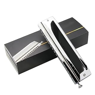harmonica adulte Harmonica Basse Argent Instruments De Musique Professionnels Harpes Harmonica Basse De Poche (Color : Silver) - Les Beatles, Paul McCartney, John Lennon, RIngo Starr, George Harrison