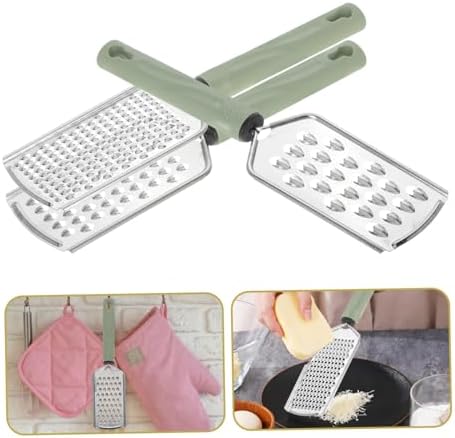 Stainless Steel 3-Piece Set Cheese Vegetable Grater Shredder for Kitchen Pro